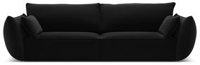 Czarna aksamitna sofa 208 cm Vanda – Mazzini Sofas
