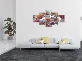 Obraz malowanych kulek (125x70 cm)