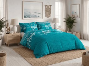PrzytulneMieszkanie.pl PrzytulneMieszkanie.pl Pościel bawełniana BLUE DREAM turkusowa Rozmiar pościeli: 70 x 90 cm | 140 x 200 cm