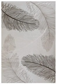 Dywan nowoczesny 3D Anett piórka beżowy 200 cm x 290 cm