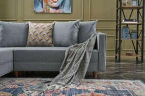 Narożna rozkładana sofa Aydam Left Blue