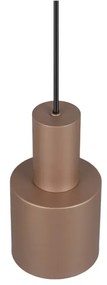 Brązowa lampa wisząca z metalowym kloszem ø 12 cm Agudo – Trio