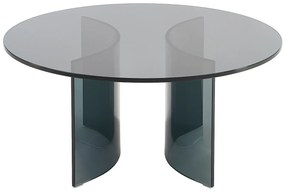 Stolik kawowy ze szkła hartowanego - Antracytowy - OKLAMA