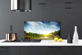 Szkło Dekoracyjne do Kuchni Spokojna Tafla Jeziora