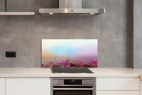 Szklany Panel Polne Kwiaty pod Błękitnym Niebem