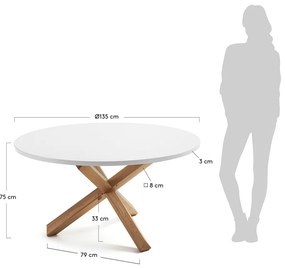 Stół Kave Home Nori, ⌀ 135 cm