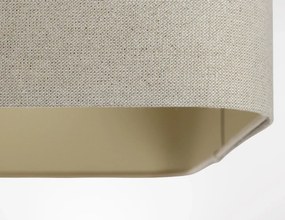 Lampa wisząca KWADRO LEN 007-40w20 jasnobeżowa BPS KONCEPT