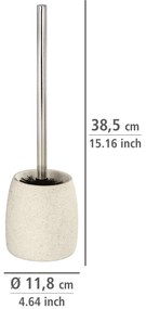Pojemnik na szczotkę GOA BEIGE + szczotka WC, WENKO