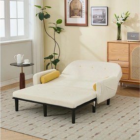 Beżowa sofa dwuosobowa z kordu z wbudowaną przestrzenią do przechowywania - elegancja i funkcjonalność na co dzień