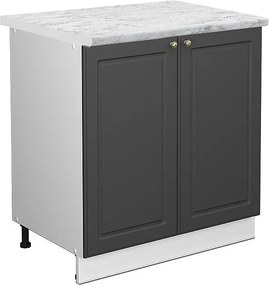 Szafka pod zlew antracyt wysoki połysk 80x60x82 fame-line