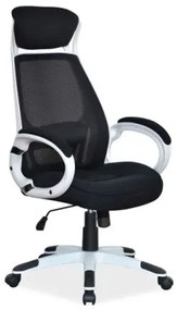 FOTEL OBROTOWY Q-409 CZARNY/ BIAŁY STELAŻ SIGNAL