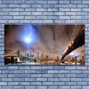 Obraz na płótnie Stalowy Most o Poranku