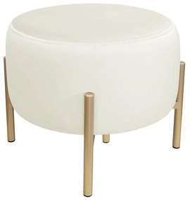 Pufa OLA LOFT ławka podnóżek metal złota MG50