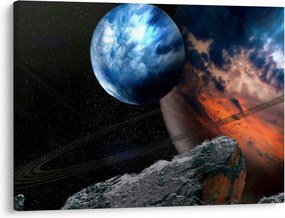Obraz planety w kosmosie (70x50 cm)