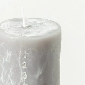 Świeca adwentowa szara 25 cm