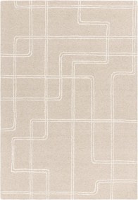 Beżowy wełniany dywan tkany ręcznie 120x170 cm Ada – Asiatic Carpets