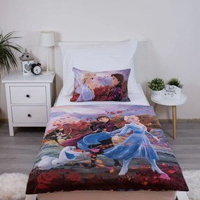 Bawełniana pościel dziecięca do łóżeczka 100x135 cm Frozen "Wind" – Jerry Fabrics