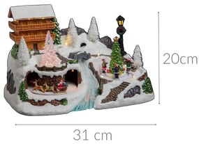 Szopka bożonarodzeniowa Domek, z oświetleniem LED