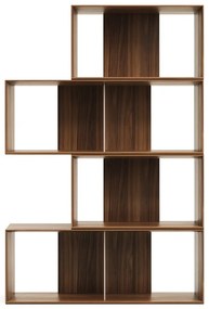 Brązowy modułowy system półek w dekorze orzecha 4 szt. 168x76 cm Litto – Kave Home