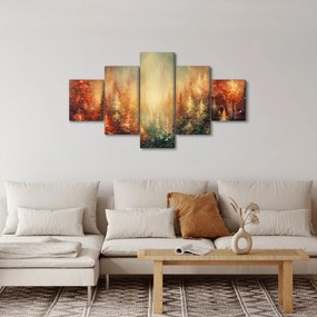 Obraz - Malowanie lasów (125x70 cm)