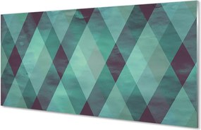 Szklany Panel Modernistyczny Wzór Diamentów