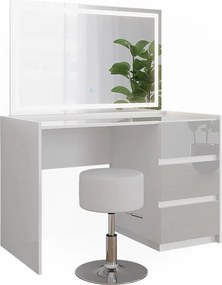 Toaletka biały wysoki połysk 120x60x78.6 marla