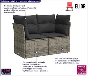 Dwuosobowa sofa ogrodowa Victos