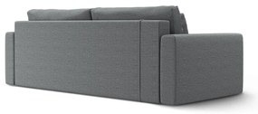 Szara rozkładana sofa ze schowkiem 238 cm Belfast – Cosmopolitan Design