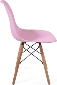 Zestaw krzeseł do jadalni z plastikowym siedziskiem, 2 sztuk