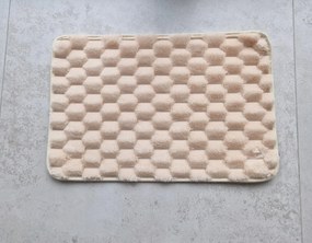 Dywanik antypoślizgowy Kremowy 40x60 cm Dekoracyjny gumowy spód uniwersalny