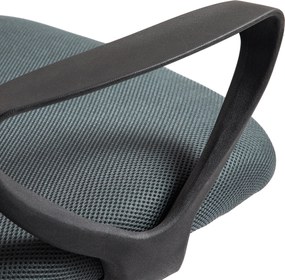 Vinsetto Ergonomiczny Fotel Biurowy z Podłokietnikami i Regulowanym Podnóżkiem Siatka Szary