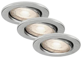Briloner 7277-039-ZESTAW 3xLED Ściemnialne oświetlenie łazienkowe 1xGU10/5W/230V IP23