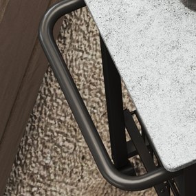 HOMCOM 4-poziomowy wózek kuchenny na kółkach, mobilny wózek do serwowania, wózek kuchenny z 4 stalowymi koszami, wózek do serwowania