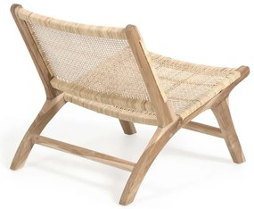 Fotel z plecionką w naturalnym kolorze Beida – Kave Home