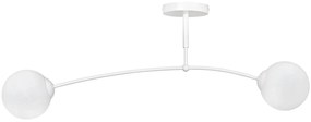Biała nowoczesna lampa sufitowa - D070 Veres