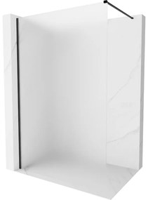 Mexen Kioto-X ścianka prysznicowa Walk-in 60 x 200 cm, szron 10 mm, czarna - 800-060-101-70-30-X