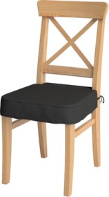 Siedzisko na krzesło Ingolf kolor czarny tkanina strukturalna