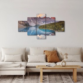 Obraz - Górski krajobraz Kanady (125x70 cm)