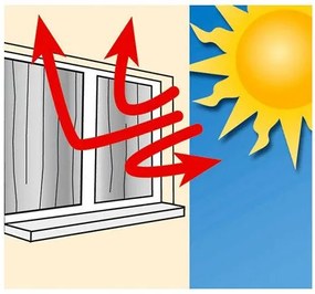 Zasłona termoizolacyjna - 2 sztuki w komplecie