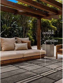 Czarny/kremowy dywan odpowiedni na zewnątrz 160x230 cm Haringey Allington – Ted Baker