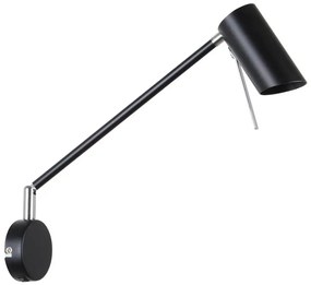 Czarny kinkiet na ramieniu - 25X Z051 B8-G36