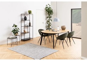 Regał w dekorze marmuru w kolorze matowej czerni 72x114x32 cm Infinity – Actona
