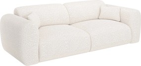 Kanapa 4-osobowa rozkładana z białej bukli - POGNI marki Maison Céphy