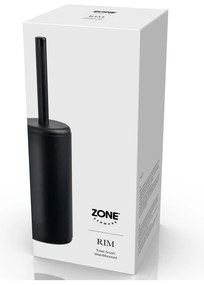 Czarna ścienna metalowa szczotka do WC Rim − Zone