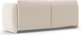 Kremowa aksamitna sofa 204 cm Georgia – Micadoni