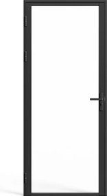 Drzwi kompletne dwustronne z aluminium i szkła hartowanego - wys. 204 x szer. 73 cm - LOXTON