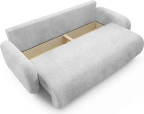 Sofa VIDI Rozkładana Dwuosobowa Szara Szenil Japandi