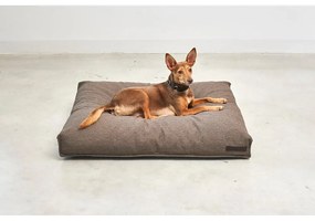 Brązowy materac dla psów z materiału bouclé 120x90 cm Mondo Chocolate L – MiaCara