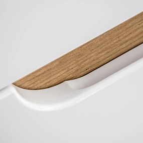 Szafka umywalkowa 50 cm, Aruba 824 FSC, dąb craft złoty/biały połysk