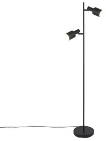 Nowoczesna lampa stojąca czarna 2-światłowa - Stijn